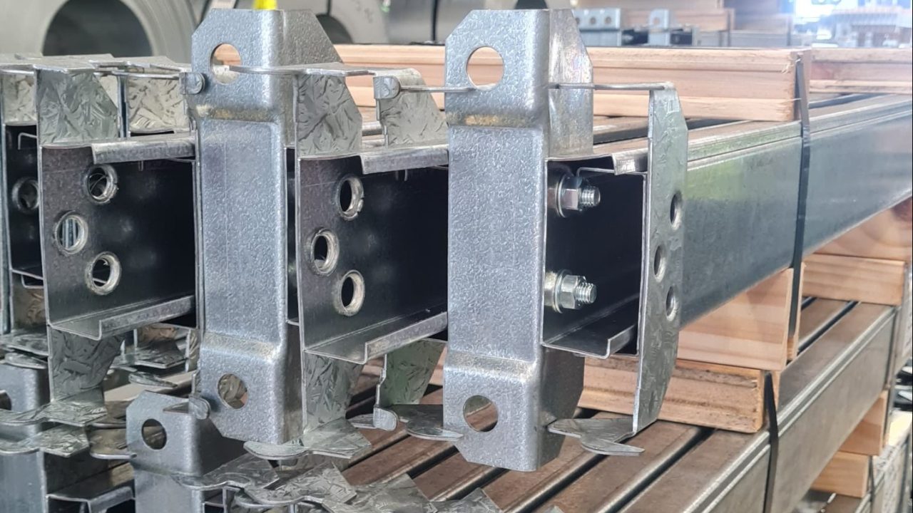 Packaged metal parts ready for dispatch